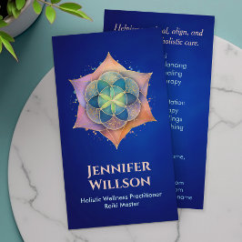 Tarjeta De Visita Semilla de vida en Lotus Flower