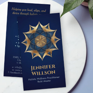 Tarjeta De Visita Semilla de vida en Lotus Flower