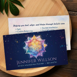 Tarjeta De Visita Semilla de vida en Lotus Flower