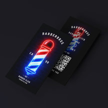 Señal de Barbería Retro Glow Rojo Blanco Azul