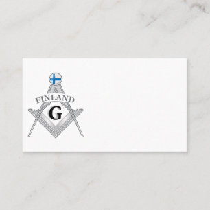 Tarjeta De Visita señal de masonería de Finlandia