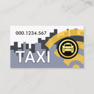 Tarjeta De Visita Señal de Radio Radar Llamando Taxi