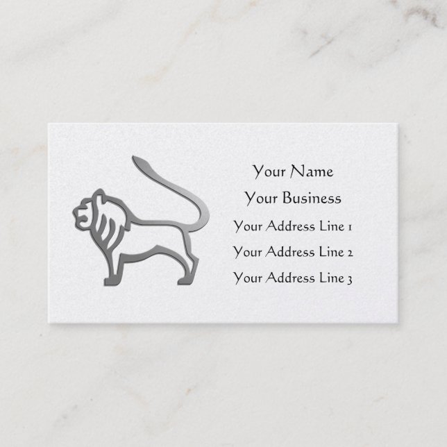 Tarjeta De Visita Señal del veterinario del oro del Rótulo de la (Anverso)