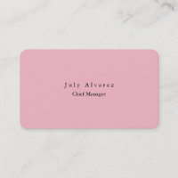 Sencilla Feminina Rosa Moderna Elegante