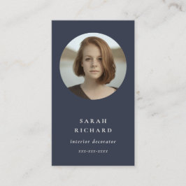 Tarjeta De Visita Sencilla foto mínima de Personalizado profesional