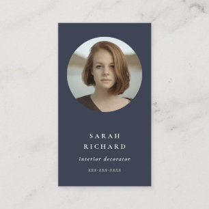 Tarjeta De Visita Sencilla foto mínima de Personalizado profesional