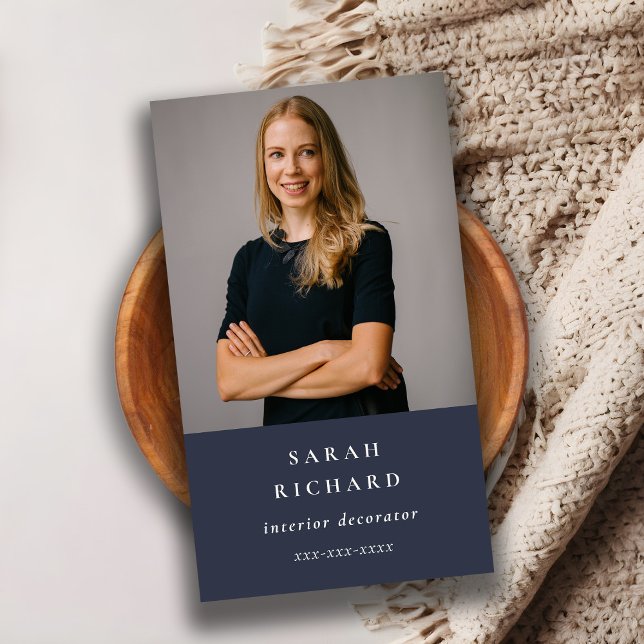 Tarjeta De Visita Sencilla foto mínima de Personalizado profesional  (Subido por el creador)