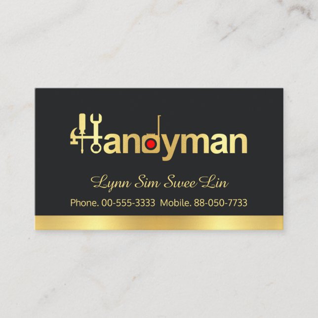 Tarjeta De Visita Sencilla Moda de señalización auricular (Anverso)