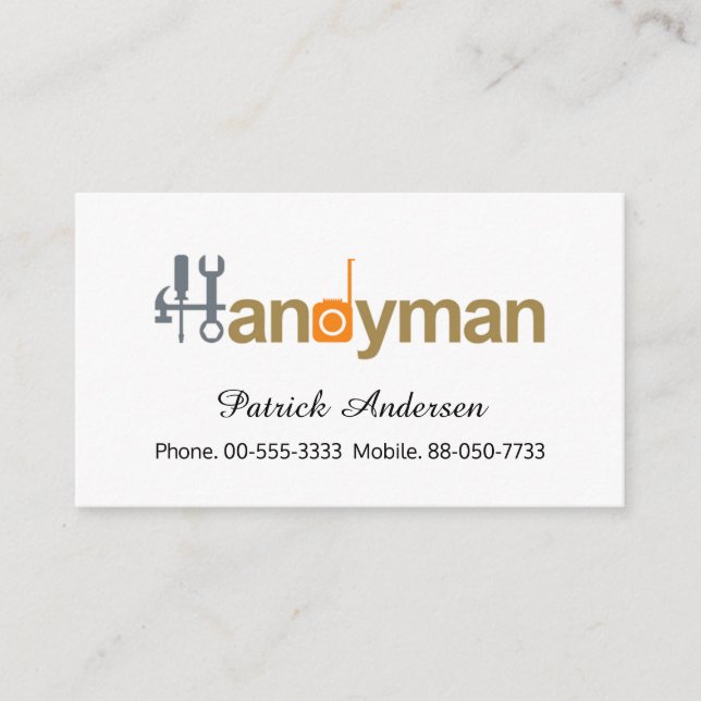 Tarjeta De Visita Sencilla Moda para señalización manual (Anverso)