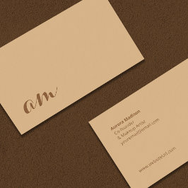 Tarjeta de visita sencilla y minimalista