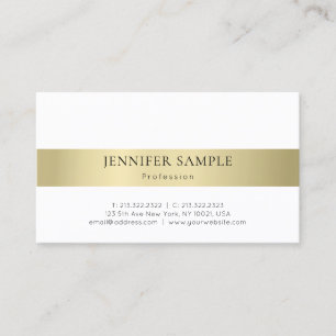 Tarjeta De Visita Sencilla y moderna elegancia profesional estilo or
