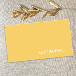 Tarjeta De Visita Sencilla y moderna red profesional amarilla