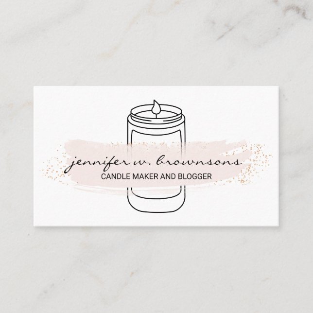 Tarjeta De Visita Sencilla y simple soja rosa (Anverso)