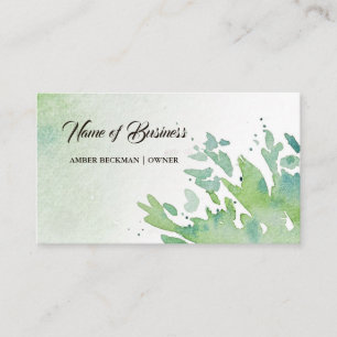 Tarjeta De Visita Sencillamente Naturaleza Verdor Resumen de color d