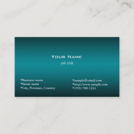 Tarjeta De Visita sencillo, azul oscuro brillante