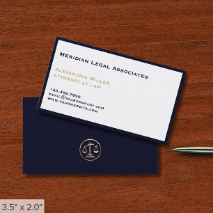 Tarjeta De Visita Sencillo bufete Minimalista