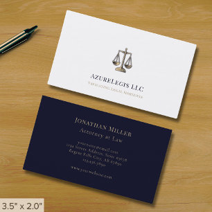 Tarjeta De Visita Sencillo bufete Minimalista