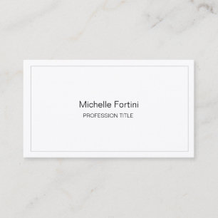 Tarjeta De Visita Sencillo elegante de seda premium llano simple Min
