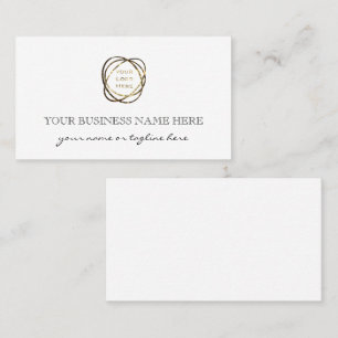 Tarjeta De Visita Sencillo Elegante Logotipo Empresarial Negro Perso