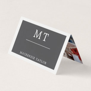 Tarjeta De Visita Sencillo Elegante Profesional 9 Fotos