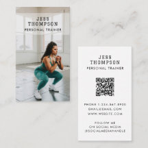 Sencillo entrenador personal Fitness Photo QR Code
