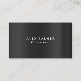 Tarjeta De Visita Sencillo Fondo Gris Moderno, Original