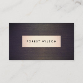 Tarjeta De Visita Sencillo Gimnasio Elegante De Plata De Oro