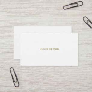 Tarjeta De Visita Sencillo Lino Premium Elegante Minimalista