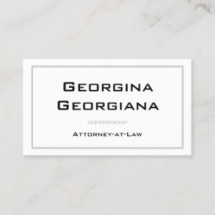 Tarjeta De Visita Sencillo, Moderno Y Elegante Con Borde De Líneas