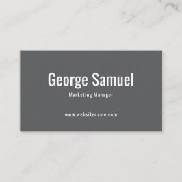 Tarjeta De Visita Sencillo Profesional Elegante Emplear Título de Tr