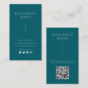 Tarjeta De Visita Sencillo Profesional Elegante Emplear Título de Tr
