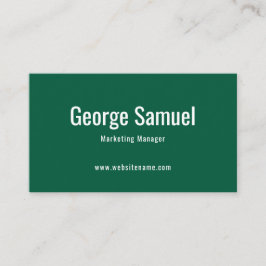 Tarjeta De Visita Sencillo Profesional Elegante Emplear Título de Tr