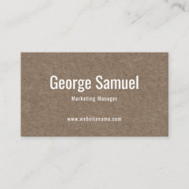 Tarjeta De Visita Sencillo Profesional Elegante Emplear Título de Tr