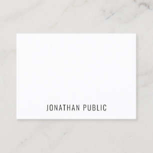 Tarjeta De Visita Sencillo Profesional Elegante Moderno Minimalista 