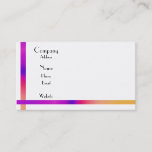 Tarjeta De Visita Sencillo y elegante