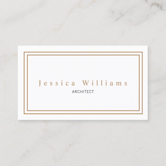 Tarjeta De Visita Sencillo y elegante (Anverso)