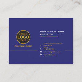 Tarjeta De Visita Sencillo y moderno color negro profesional añadir 