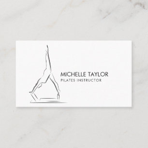 Tarjeta De Visita Sencillo y moderno Pilates Fitness