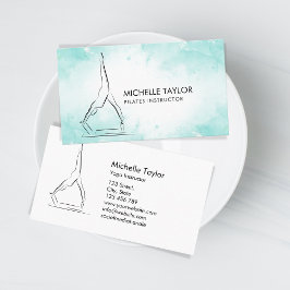 Tarjeta De Visita Sencillo y moderno Pilates Fitness