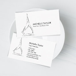 Tarjeta De Visita Sencillo y moderno Pilates Fitness