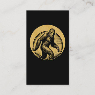 Tarjeta De Visita Senderismo con Bigfoot