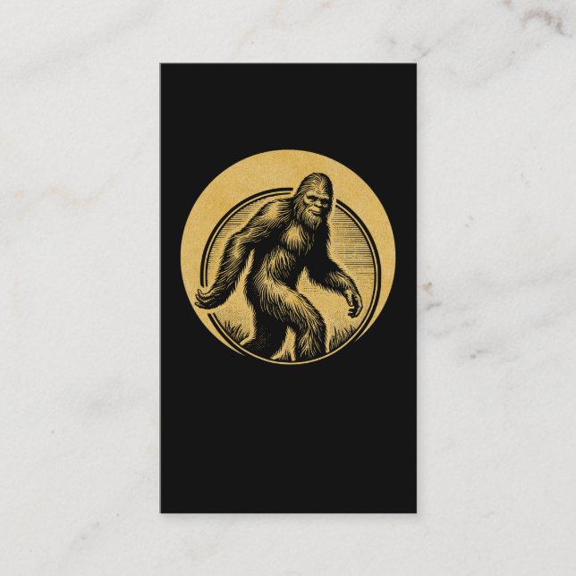 Tarjeta De Visita Senderismo con Bigfoot (Anverso)