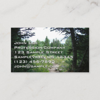 Tarjeta De Visita Sendero Grand Teton