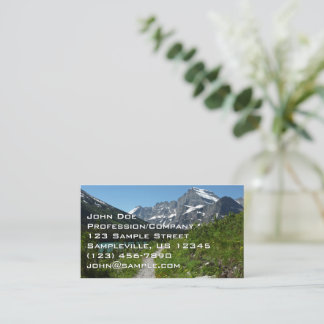 Tarjeta De Visita Sendero Josephine Lake con Monte Guild en Glacier