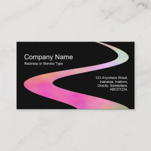 Tarjeta De Visita Sendero ZigZag - Ruta cósmica - Negro