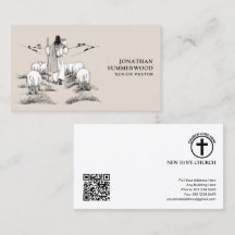 Senior Pastor Business Card | Jesus the Shepherd