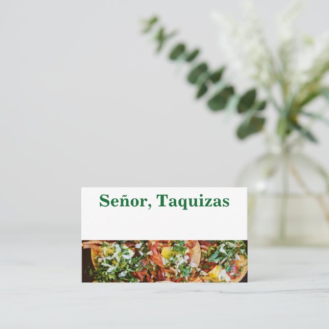 Tarjeta De Visita Señor Taquizas (Anverso de pie)