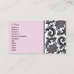 Tarjeta De Visita Señora Damask