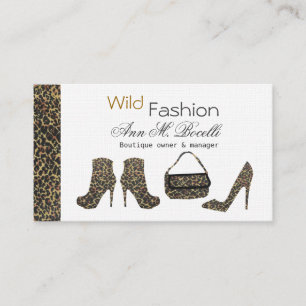 Tarjeta De Visita Señora de moda elegante Stilettos Shoes Purse de