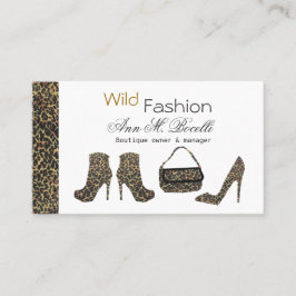 Tarjeta De Visita Señora de moda elegante Stilettos Shoes Purse de